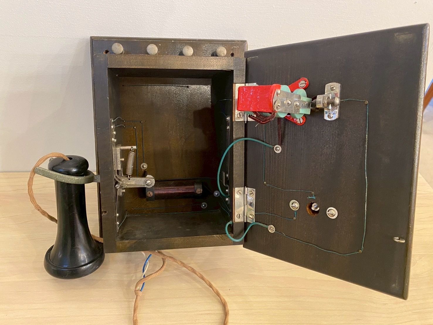 希少⭐︎デルビル電話機 昭和レトロ アンティーク ジャンク 古物