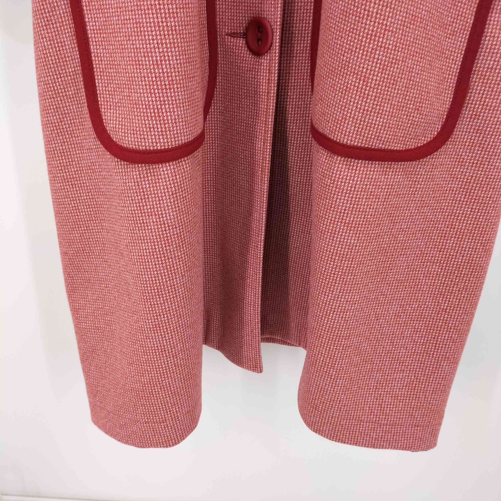 ポピートーキョー poppy tokyo パイピングレトロコクーンコート レッド 