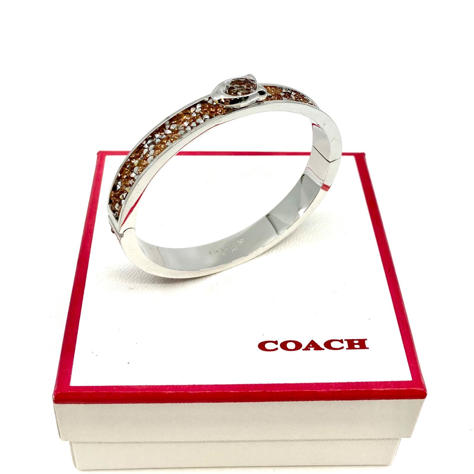 【即発】コーチ COACH ブレスレット バングル ラインストーン 楽天市場】コーチ COACH ブレスレット バングル ロゴ ライン