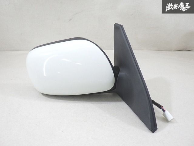 【保証付】 トヨタ 純正 NCP165V サクシード ドアミラー サイドミラー 電動格納 片側のみ 白系ソリッド 5ピン 棚13-3