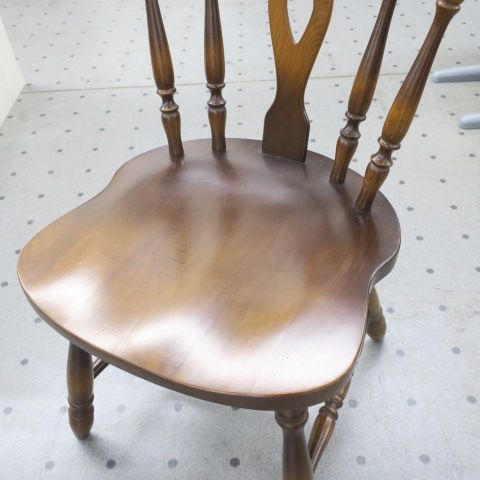 ③ 飛騨産業 HIDA ウィンザーチェア ダイニングチェア キツツキマーク