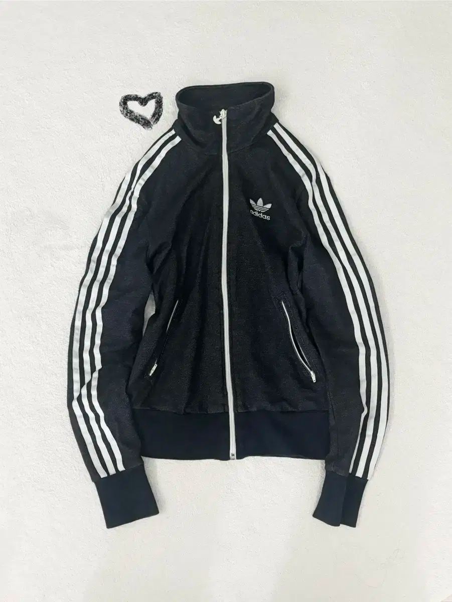 ヴィンテージ adidas アディダス ファイヤーバード デニム トラックジャージ デニムジャージ 日本人 ナード スポーティー