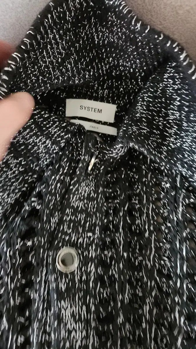 送料無料！ SYSTEM homme システムオム きらめき ネット カーディガン 105 サイズ 地道な