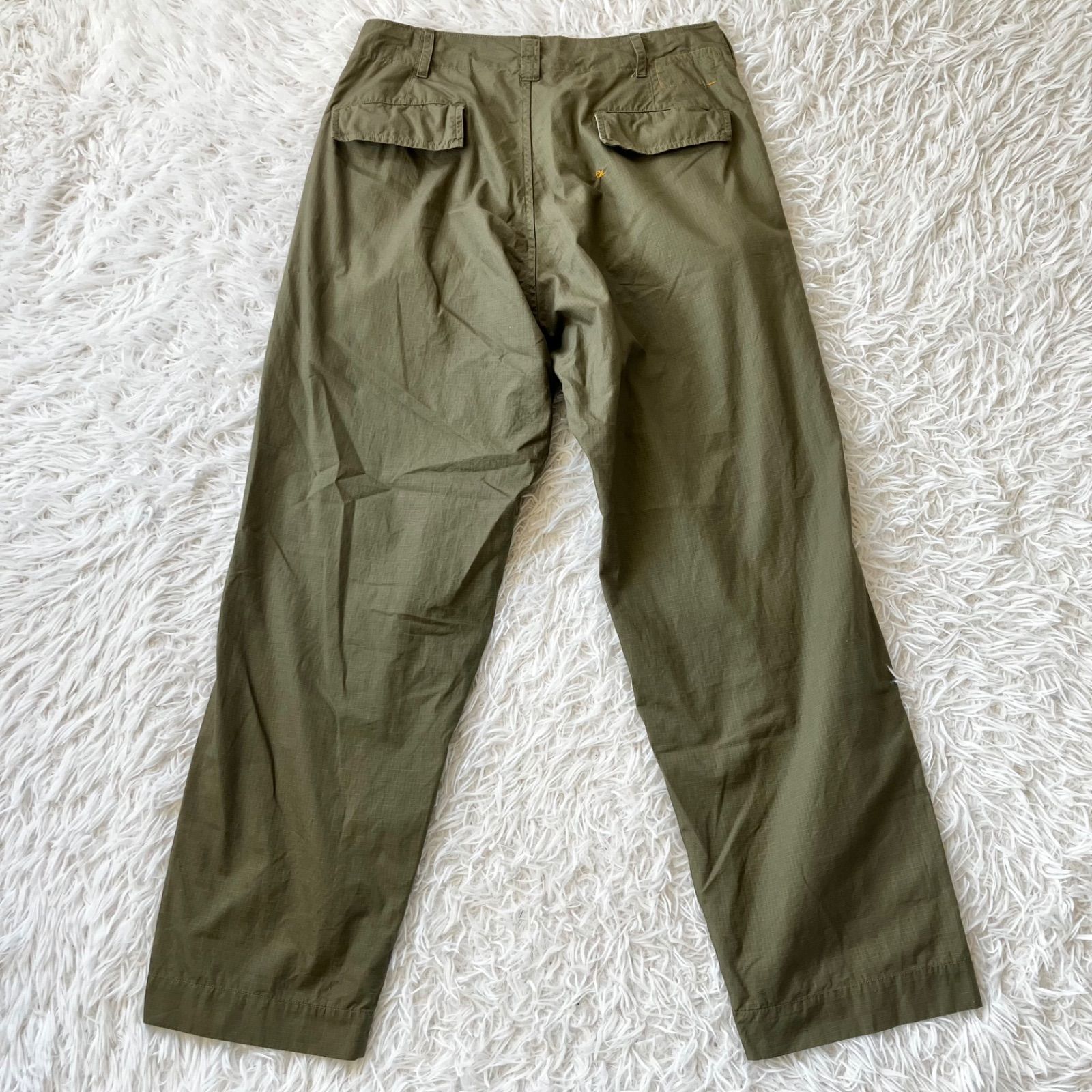 5163【美品】45R リップストップの908チーゴパンツ カーゴパンツ S 状態良 45R リップストップ 908 チーゴパンツ カーゴパンツ 日本製