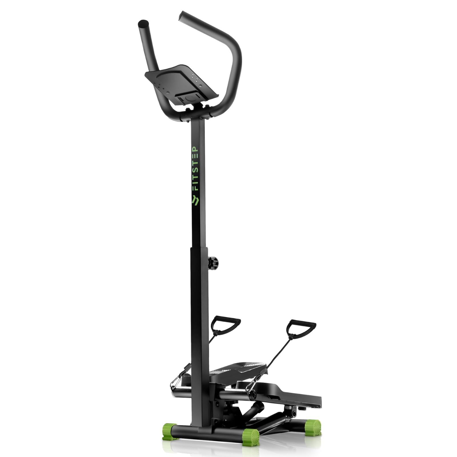 パーソナルトレーナー監修 FITSTEP ステッパー 静音 ハンドル付き スマホ タブレットホルダー付き ステッパー健康器具 足踏み健康器具 健康ステッパー 足踏み 有酸素運動 筋トレ 室内 耐荷重120kg