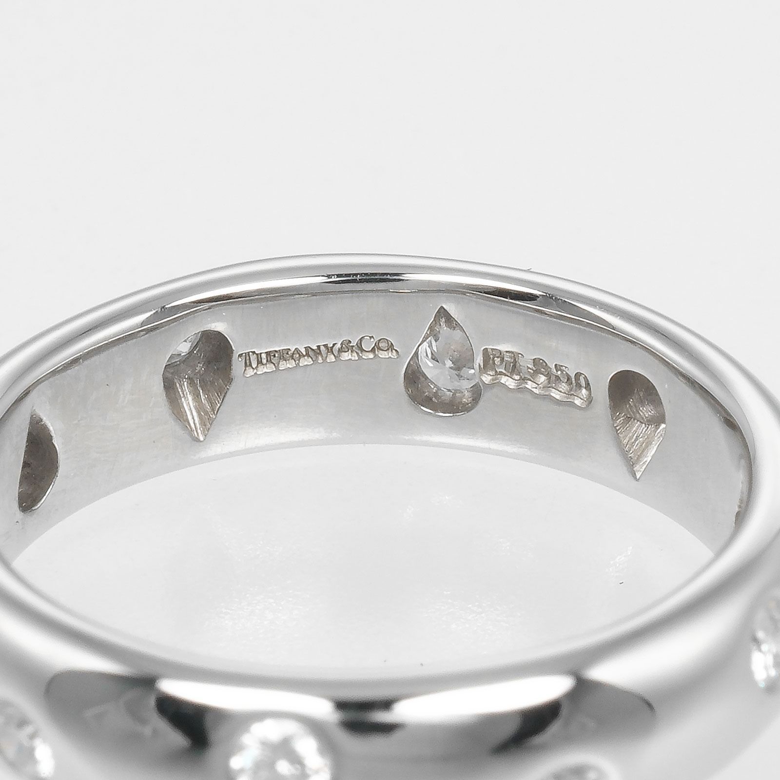 TIFFANY&Co.】ティファニー ドッツ Pt950プラチナ×ダイヤモンド 7.5号