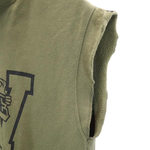 ダブルタップス 日本製 ノースリーブスウェット カーキグリーン WTAPS 
