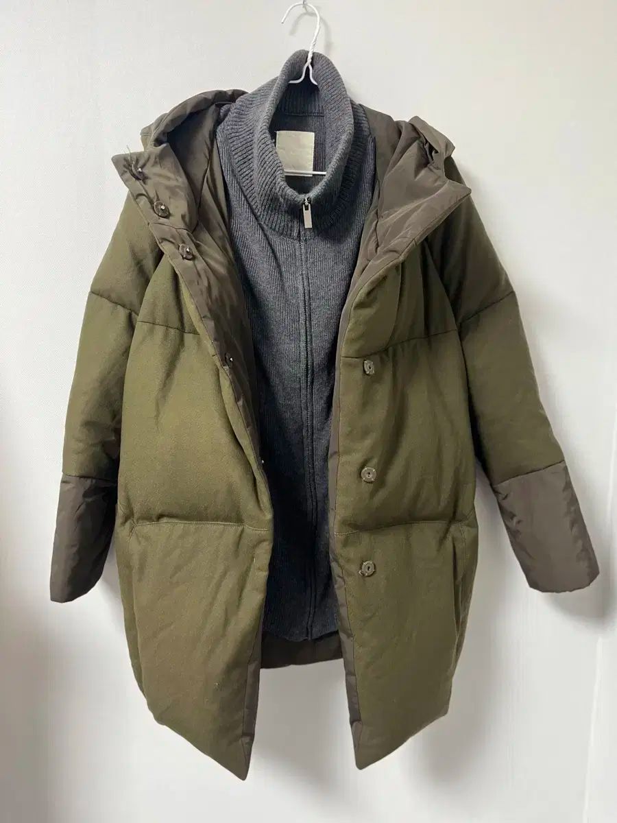 KUHO カーキ ダウン アウター 55