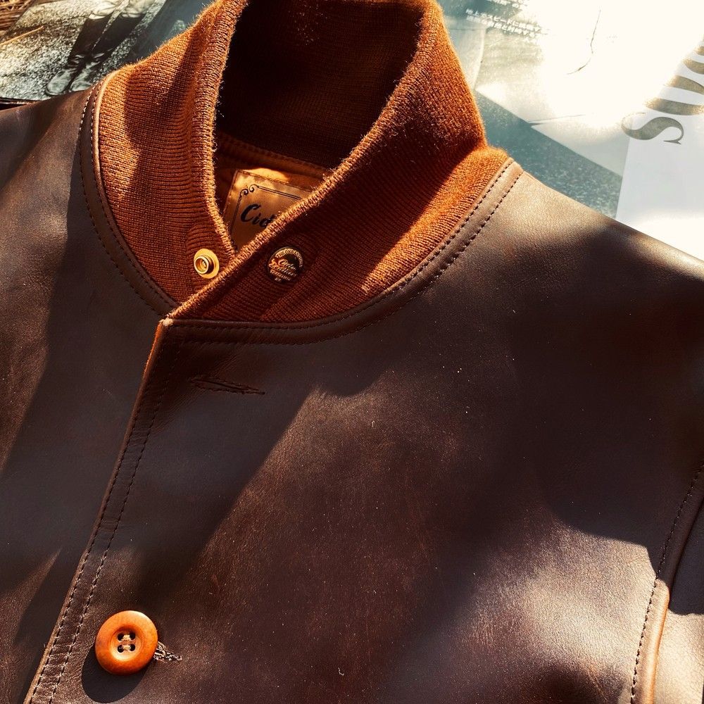 ヴィンテージ復刻デザイン 英国製オイルワックスカーフスキン使用 A-1