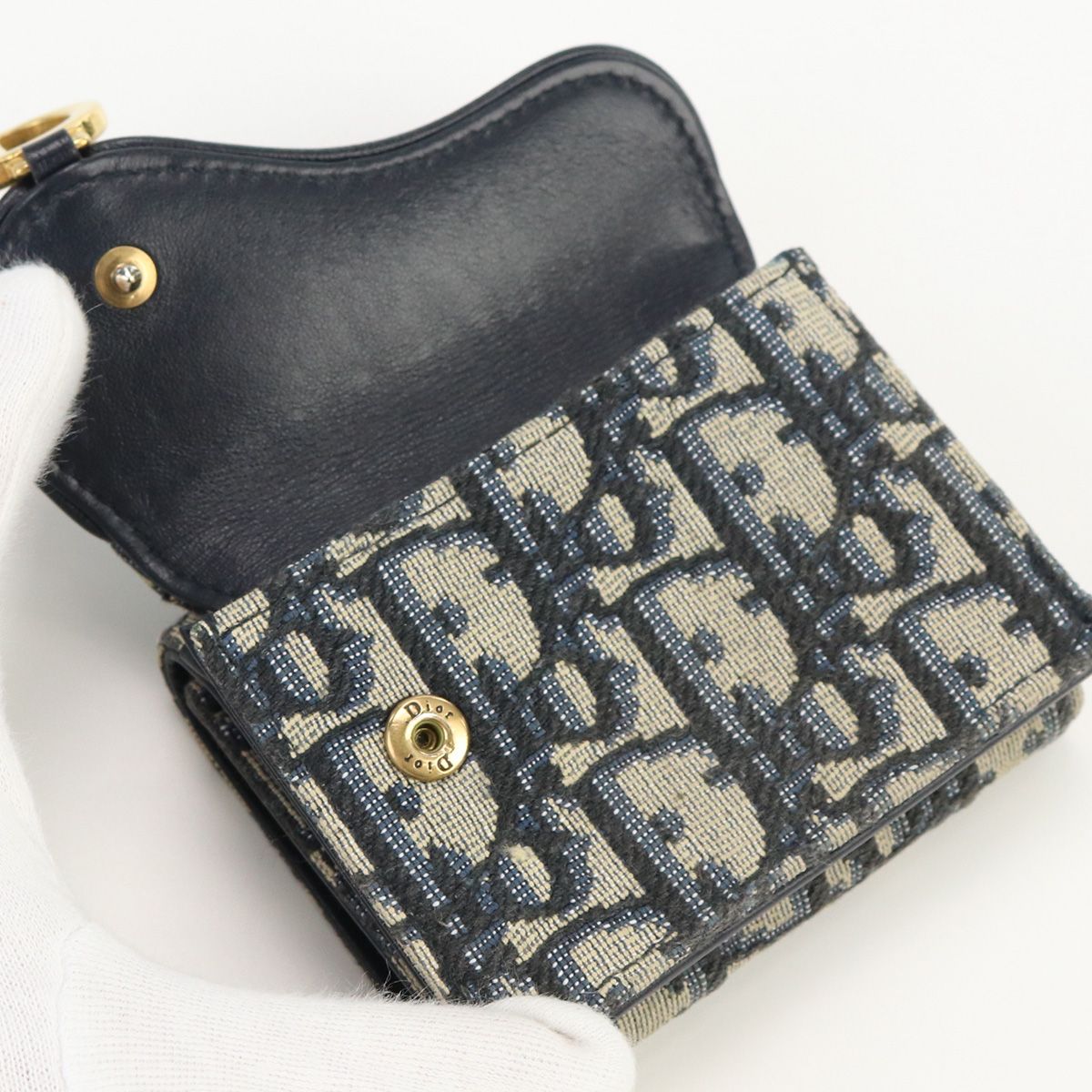 Christian Dior クリスチャンディオール サドルコンパクトウォレット  