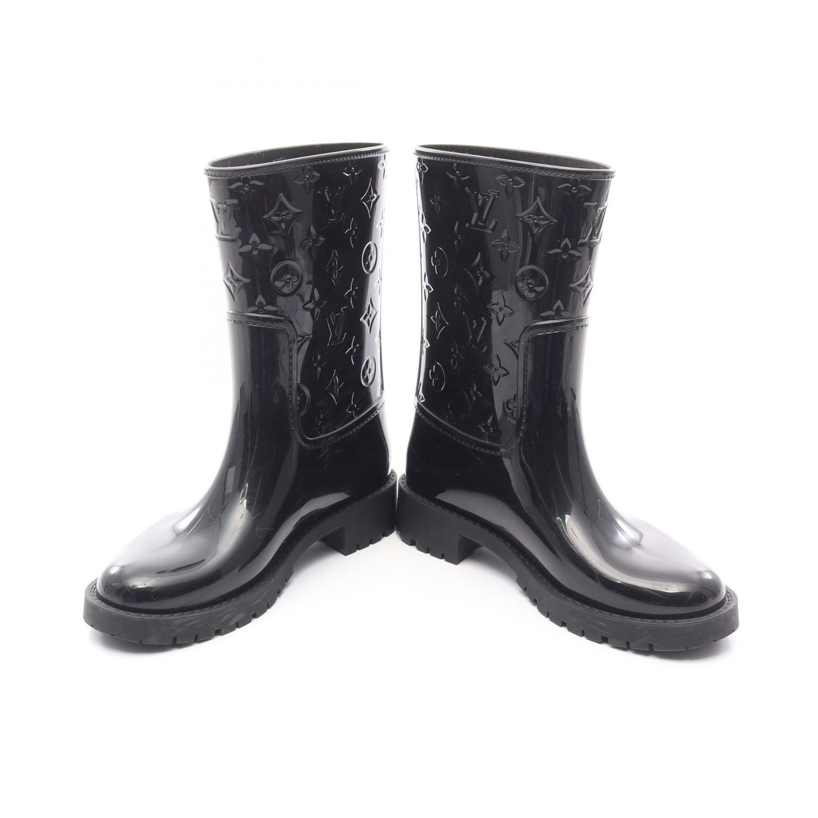 【美品】LOUIS VUITTON ルイヴィトン　ドロップス　レインブーツ LOUIS VUITTON - ヴィトン レインブーツの通販 by QQ shop｜ルイ