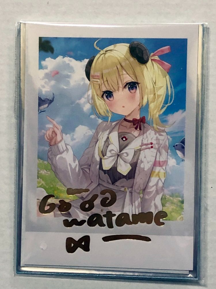 Amazon.co.jp: ホロ ライブ 角巻わため 活動3周年記念 チェキ風