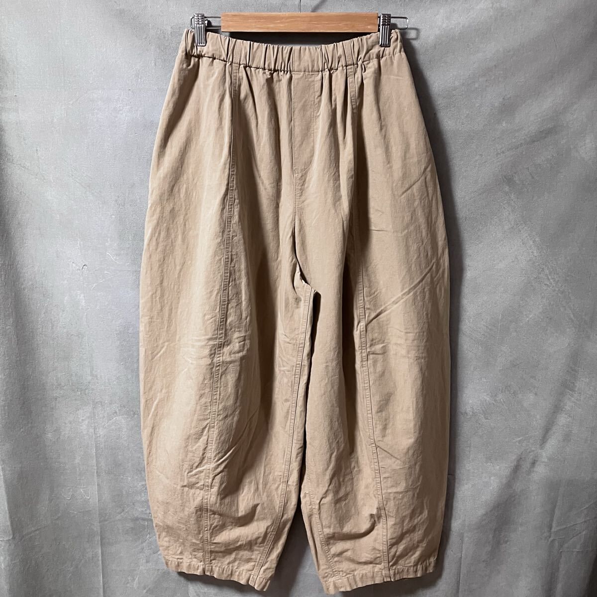 Curensology カレンソロジー コットンリネン ドロストパンツ ウエスト