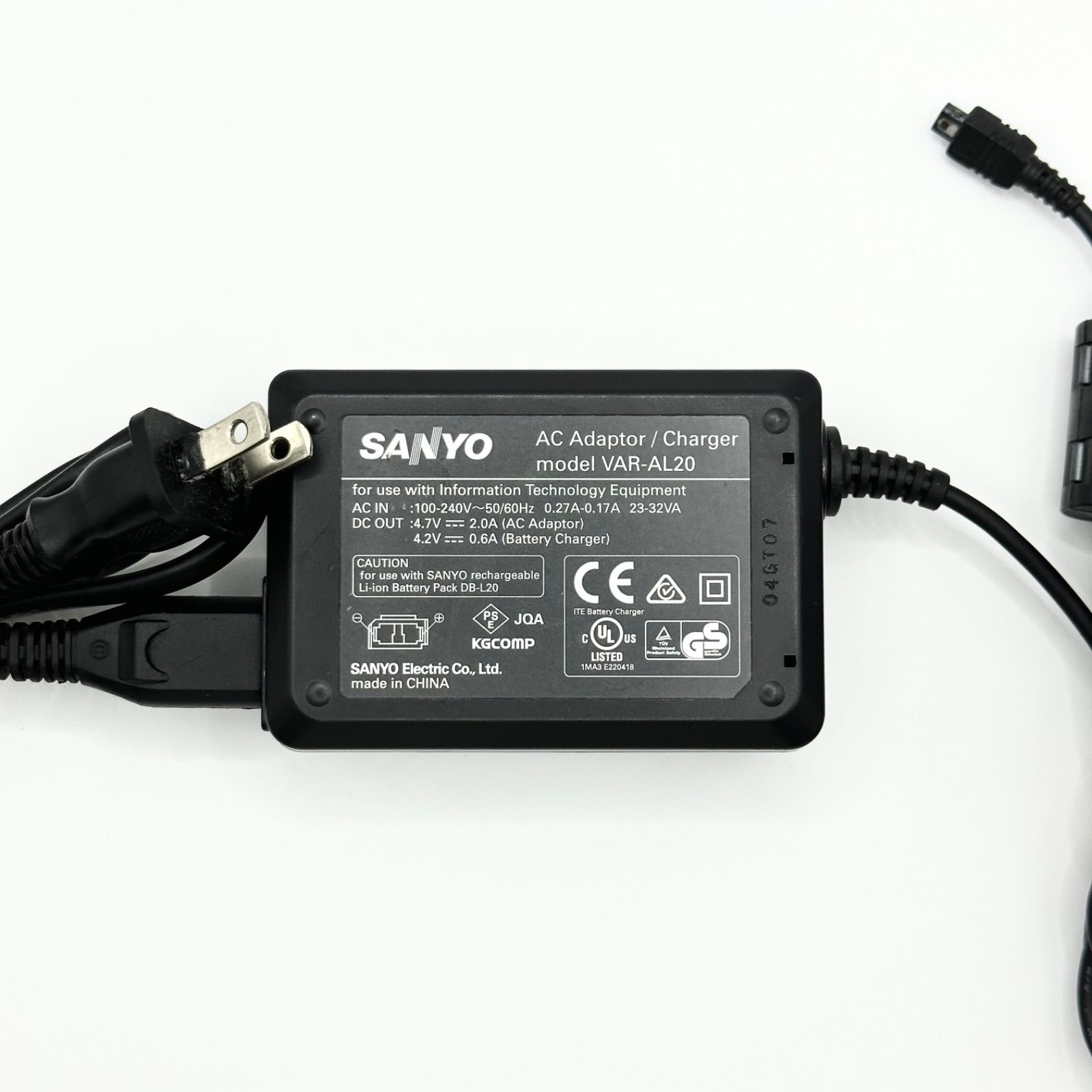 SANYO サンヨー VAR-L20 DB-L20 充電器 - その他