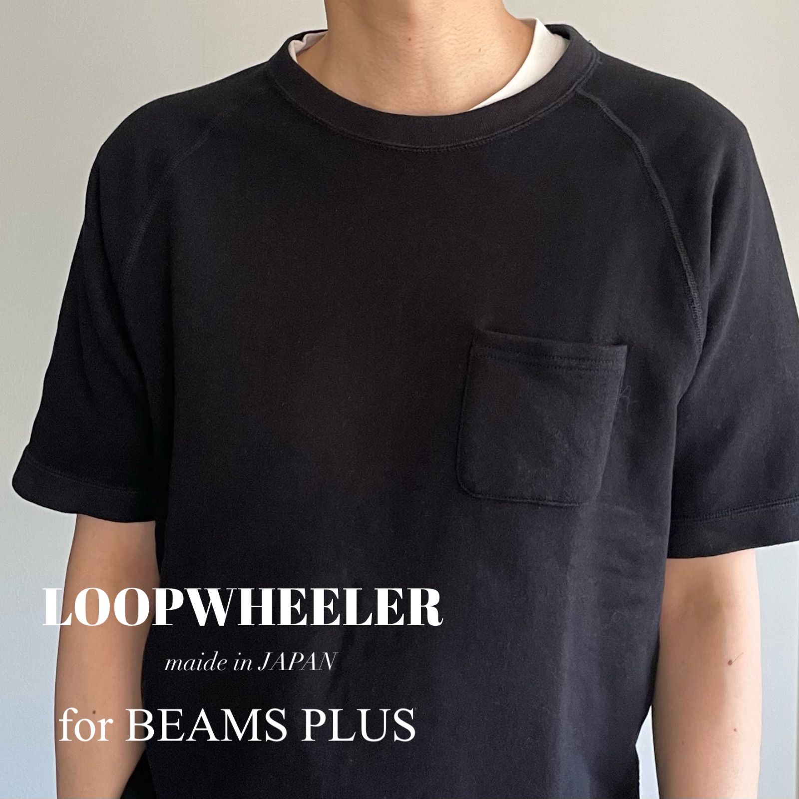 LOOPWHEELER / BEAMS PLUS 別注 半袖スウェット クルーネック Tシャツ