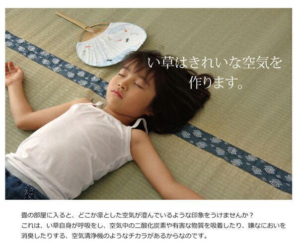 い草 上敷き ラグマット 抗菌 防臭 調湿機能付き ほほえみ 〔リビング〕 MARWIL-DEMENAGEMENTS_CH