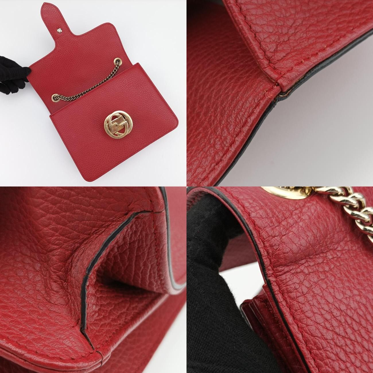 グッチGucciインターロッキングG レッド