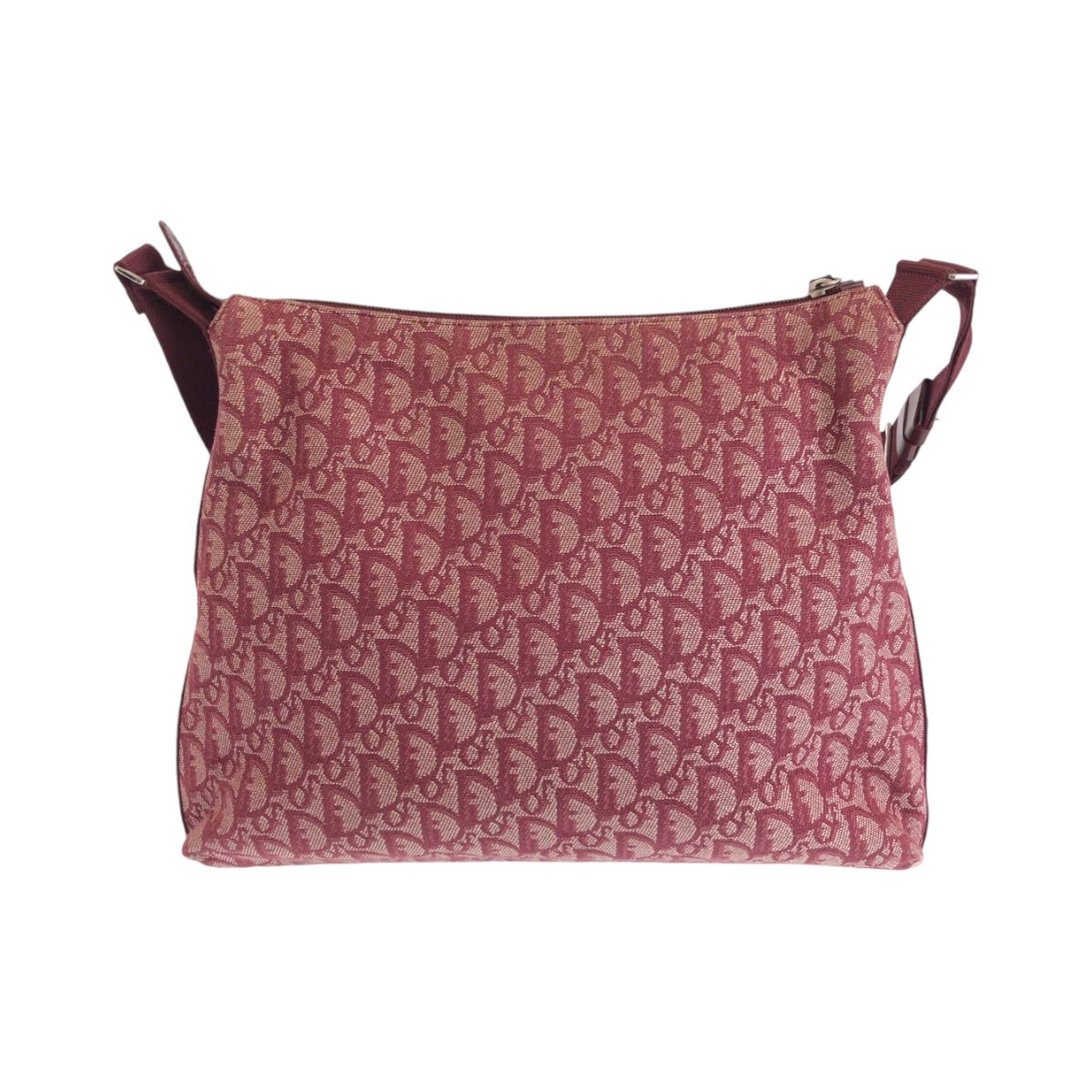 Dior ディオール ヴィンテージ トロッター レッド シルバー金具 キャンバス O1RU0044 ショルダーバッグ メッセンジャーバッグ ...
