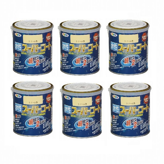 0,7L 6缶セット アサヒペン 水性強力コンクリートブラウン アサヒペン 水性多用途EX 0.7L ブラウン 水性塗料 ペンキ 茶色系