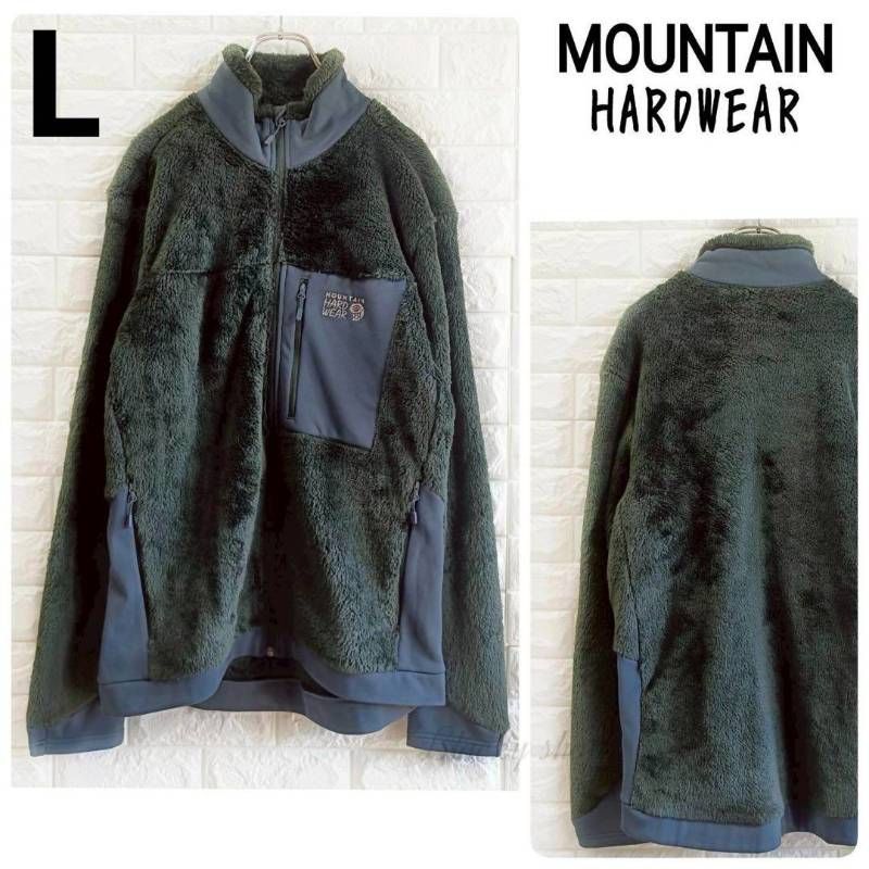タグ付き ♥品 MOUNTAIN HARDWEAR monkey fleece マウンテン ハードウェア モンキー フリース ブラック サージ L ポーラテック OM8174