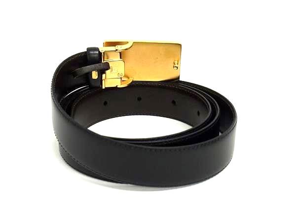 極美品 dunhill ダンヒル ベルト ブラウン ロゴ レザー 本革 型押し □極美品□ dunhill ダンヒル レザー リバーシブル ベルト