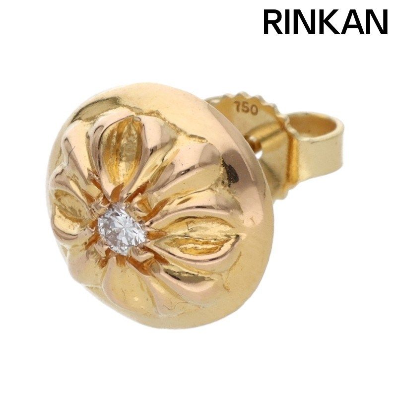 クロムハーツピアス22K クロスボール ダイヤ クロムハーツクロスボールスタッドwithダイヤモンド（ピアス