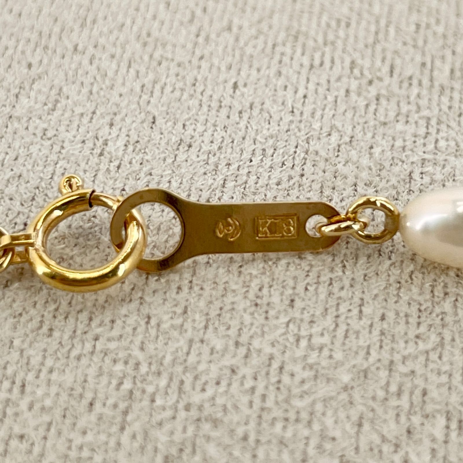 ベビーパールネックレス　K18 k18ベビーパールネックレス