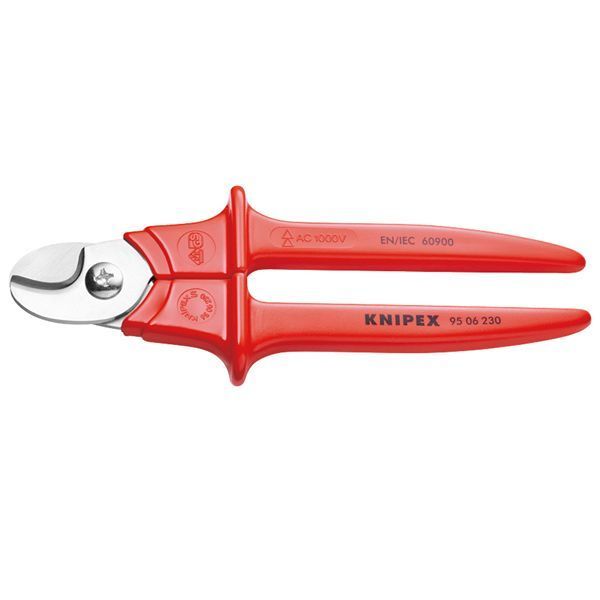 KNIPEX クニペックス 1000V絶縁ケーブルカッター 全長230mm パック入 9506-230SB