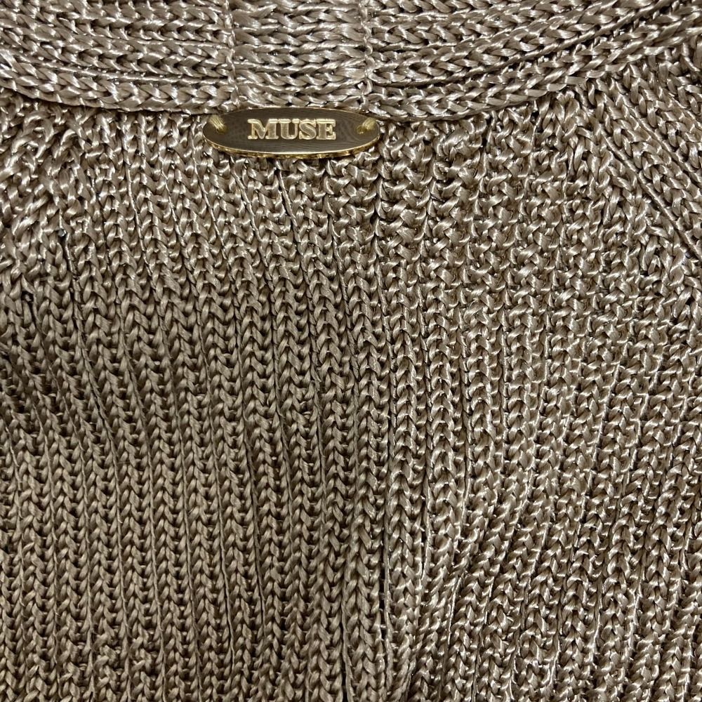 美品 23SS MUSE de Deuxieme Classe ミューズ ドゥーズィエムクラス 深Vネックニットベスト ベージュ レディース 古着 中古 美品 23SS MUSE de Deuxieme Classe ミューズ ドゥーズィエム