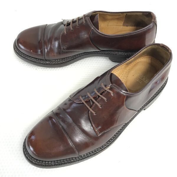3万↑ドイツ製ビンテージ ロイド|Lloyd 重厚本革|ストレートチップ 44|9.5|28.0|茶|BROWN ドレスシューズ|ビジネス◆A-128
