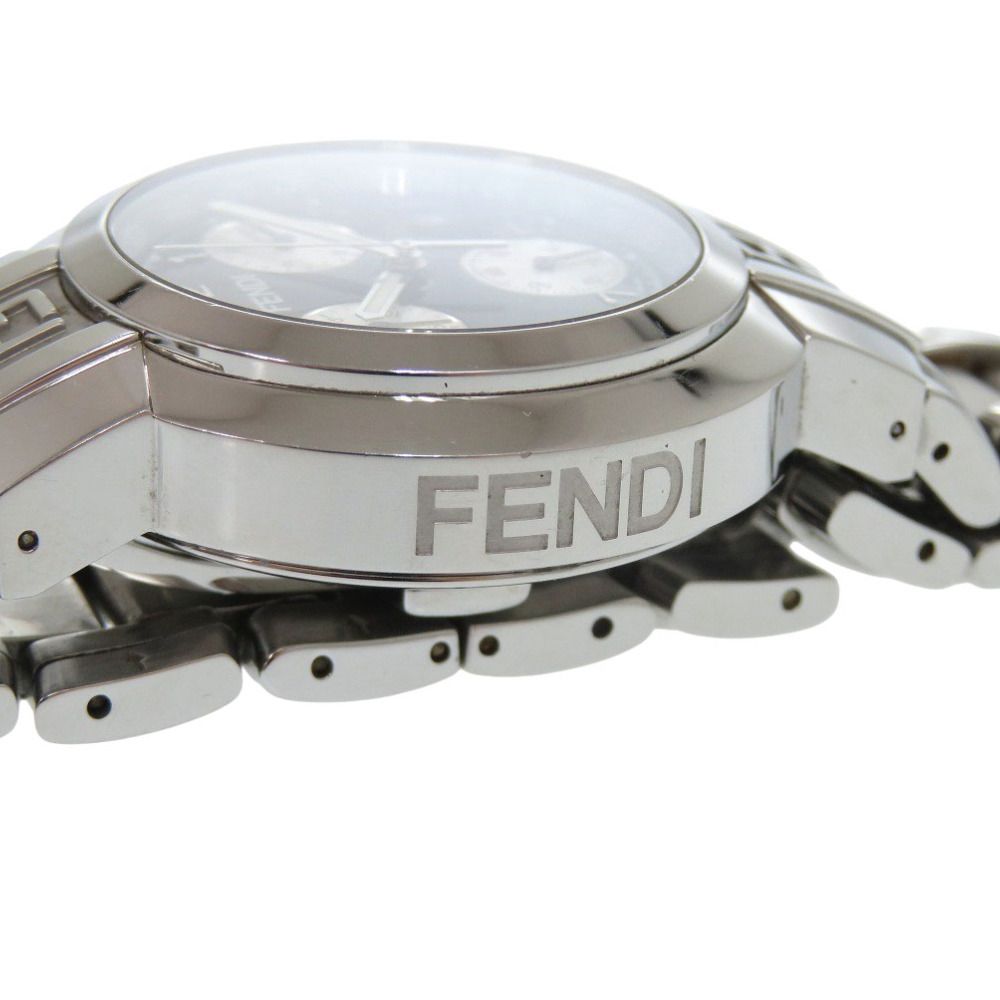 FENDI クロノグラフ 時計 051-4500L-338 FENDI フェンディ 4500L ズッカ クロノグラフ 黒文字盤 ブラック
