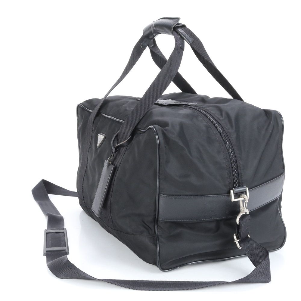 ゆー　プラダ ボストンバッグ サフィアーノ 2way 三角ロゴ 黒 極美品 ギャラ付 プラダ ボストンバッグ サフィアーノ 2way 三角ロゴ