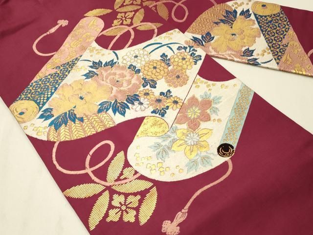 平和屋着物○九寸名古屋帯 象 金糸 正絹 逸品 DAAR0916fe