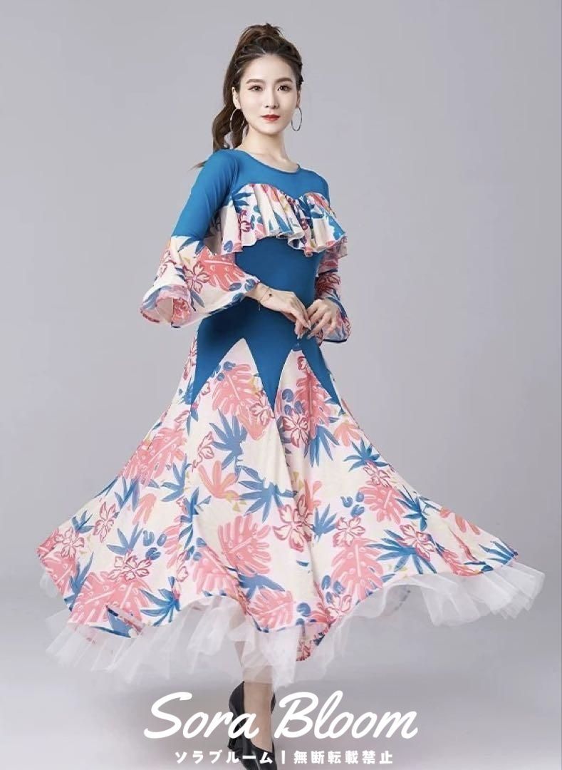 気分上がる花柄ワンピース??スタンダードの練習に最適な一着