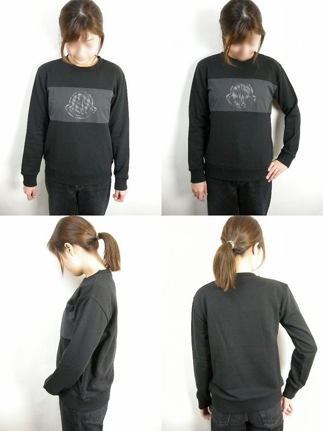 モンクレール キッズ 14A スウェット　レディース S M サイズ対応 CHARPAL黒14A入荷】大人も着られるキッズMONCLER(モンクレール