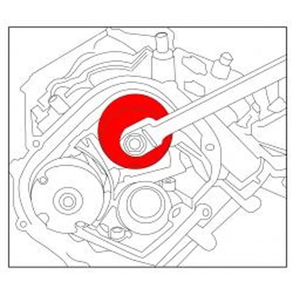 エンジンのタイミング調整時にカムシャフトの固定に使用します JTC