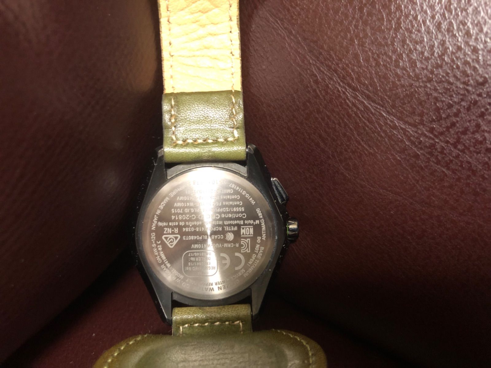 美品】シチズン 腕時計 Bluetooth ソーラー W410 ネイビー