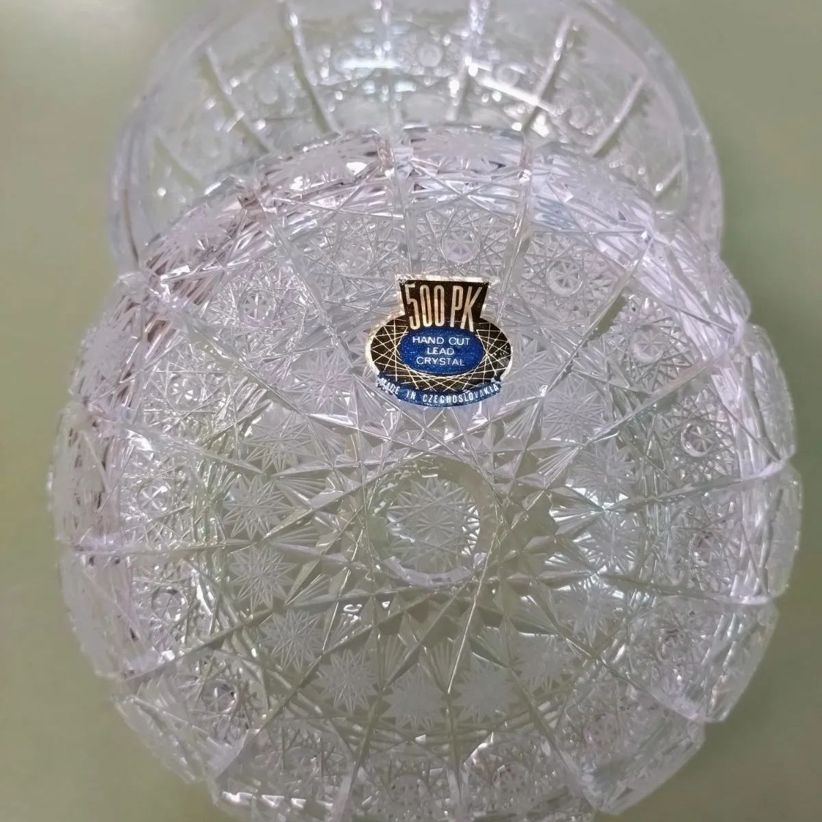 ボヘミアングラス　キャンディポット ボヘミアグラス 500PK キャンディボックス ☆ ボヘミア クリスタル