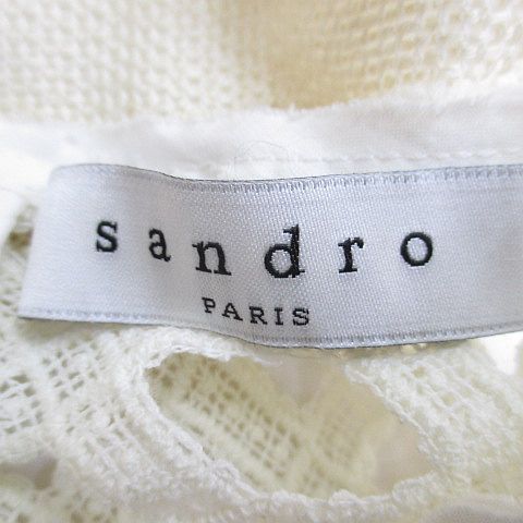 サンドロ sandro ノースリーブ 膝上 ミニ フレアワンピース