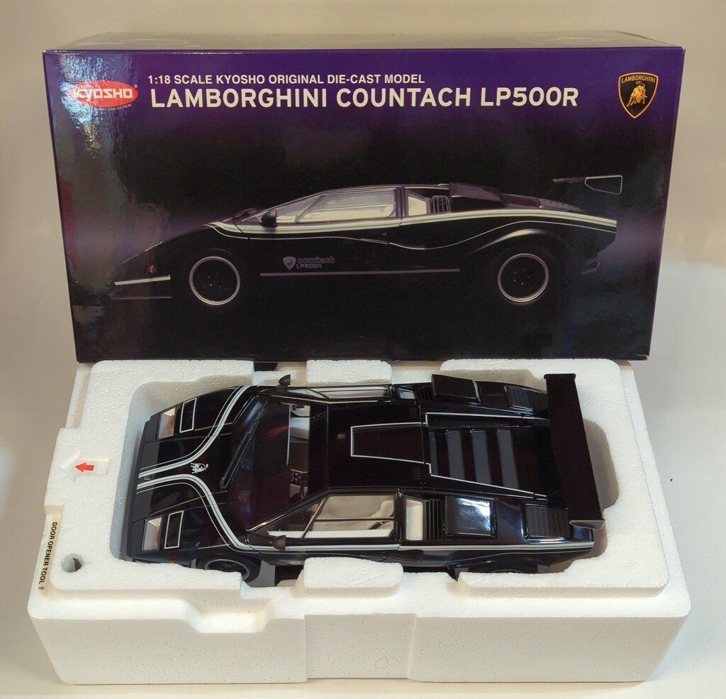 京商 1/18 ランボルギーニ カウンタックLP500R(ブラック) 08326K