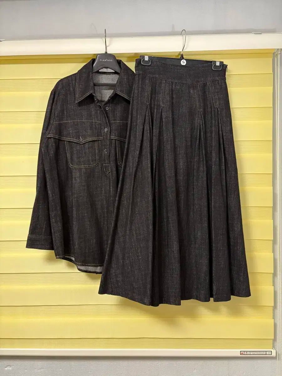 ラグジュアリー ブラックデニム セットアップ セット