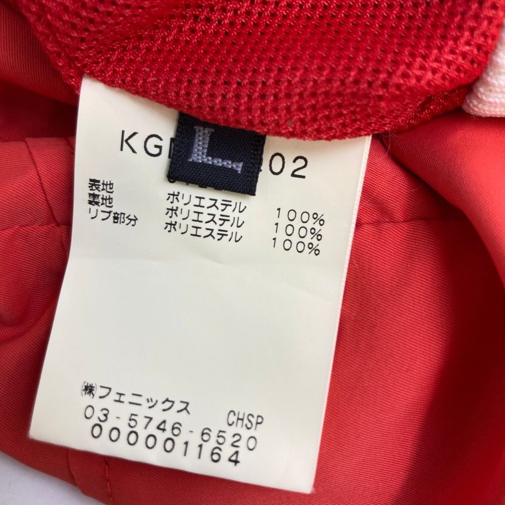 サイズ：L KAPPA GOLF カッパゴルフ ジップジャケット レッド系