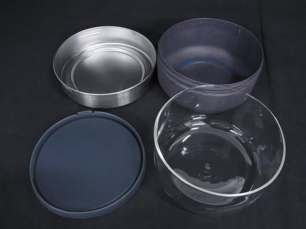 □新品同様□ PRADA プラダ black+blum コラボ ガラスランチボウル