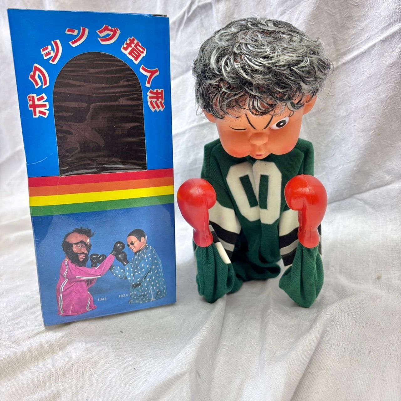 189 美品 レア ボクシング 指人形 昭和レトロ おもちゃ - メルカリ