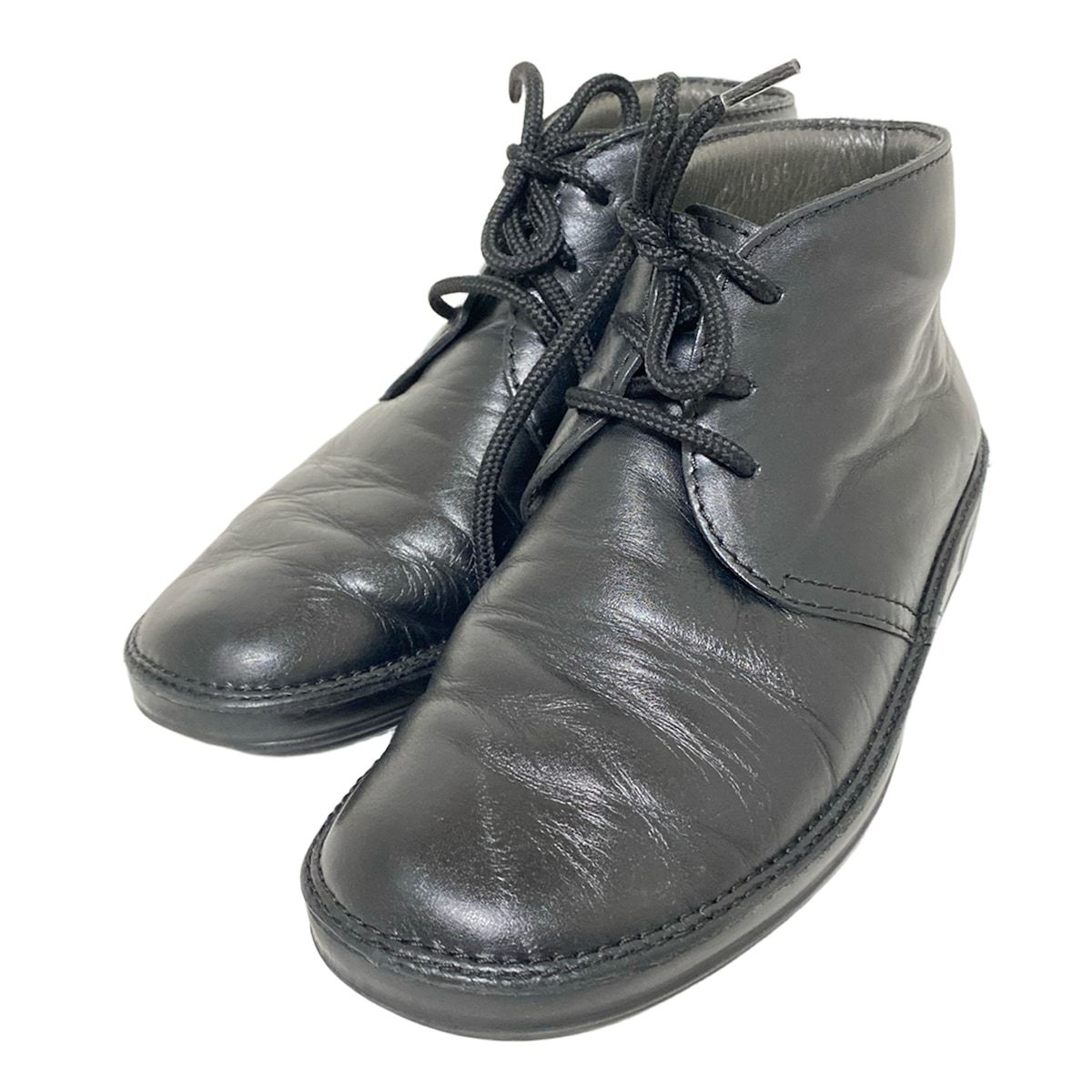 strober ストロバー 23cm レザー ショートブーツ ブラック レザー 楽天