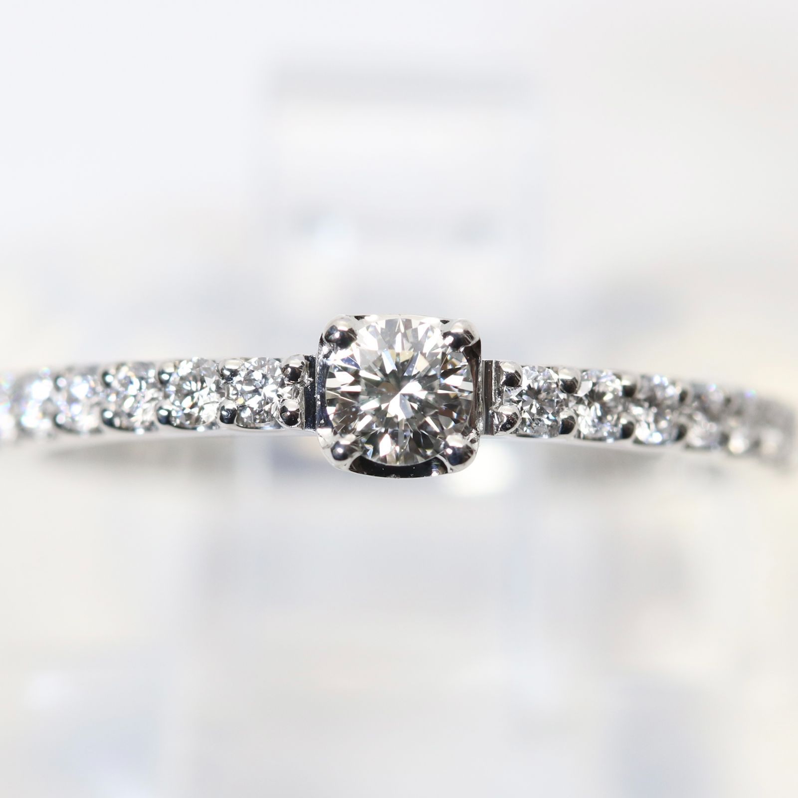 スタージュエリーD0.30CT プラチナダイヤリングハーフエタニティ スタージュエリー ダイヤ 0.30ct ハーフエタニティ リング/24