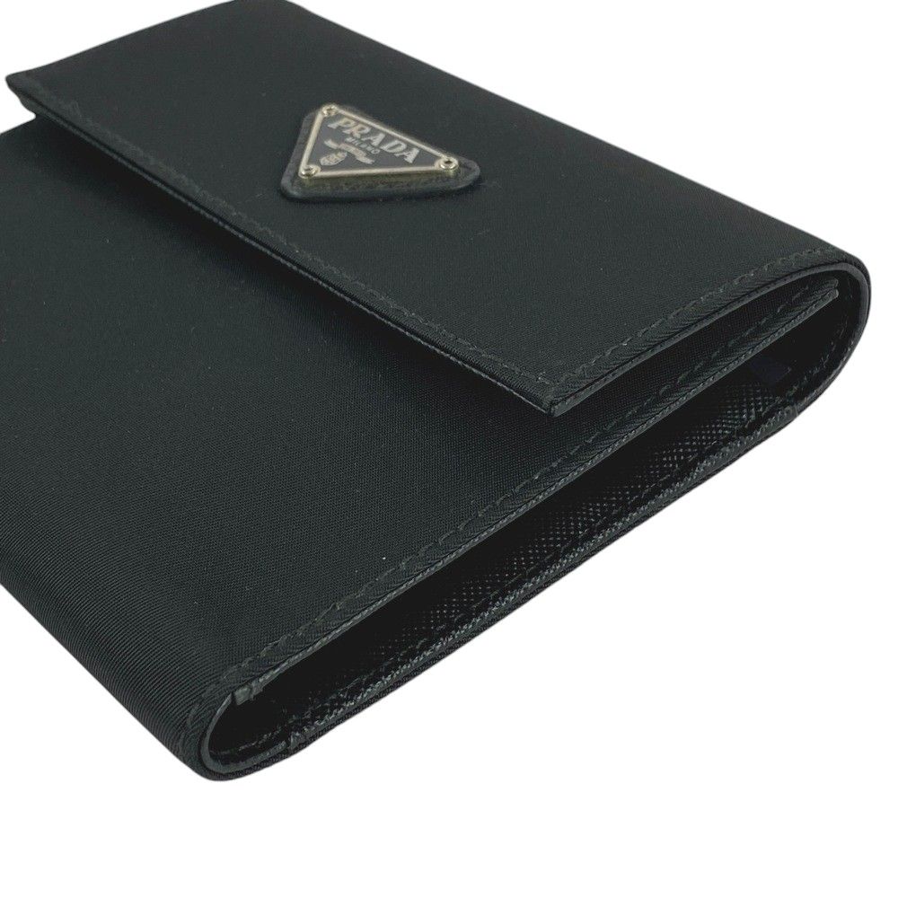 美品 PRADA プラダ M170 テスートナイロン 三つ折り 財布 PRADA 未使用 プラダ 三つ折り財布 M170 TESSUTO NERO ナイロン