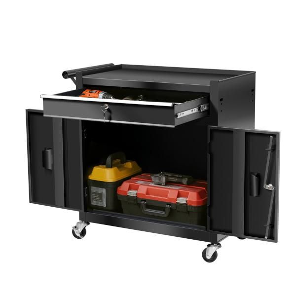 ギフトに最適。 ツールキャビネット ツールワゴン ツールカート ツールボックス 工具カートハンドル W76×D37×H75cm DIY 引き出し 鍵付き キャスター付き ロック付き 爆買 ファッションモデル