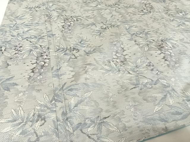 平和屋着物○本場大島紬 白大島 南天文 正絹 逸品 未使用 AAAT9474np