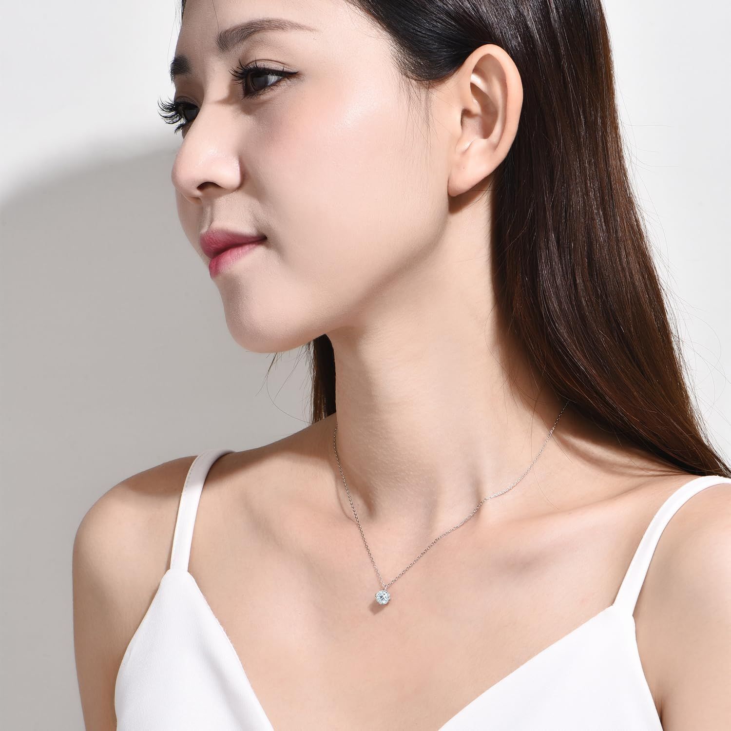  女性 プレゼント デート 高校生 誕生石 桜 ペンダント 一粒 ネックレス 金属アレルギー対応 シルバー925 12ヵ月誕生石 シンプル レディース ルビー FH.bird ネックレス アクセサリー